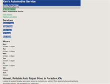 Tablet Screenshot of paradiseautorepairservice.com